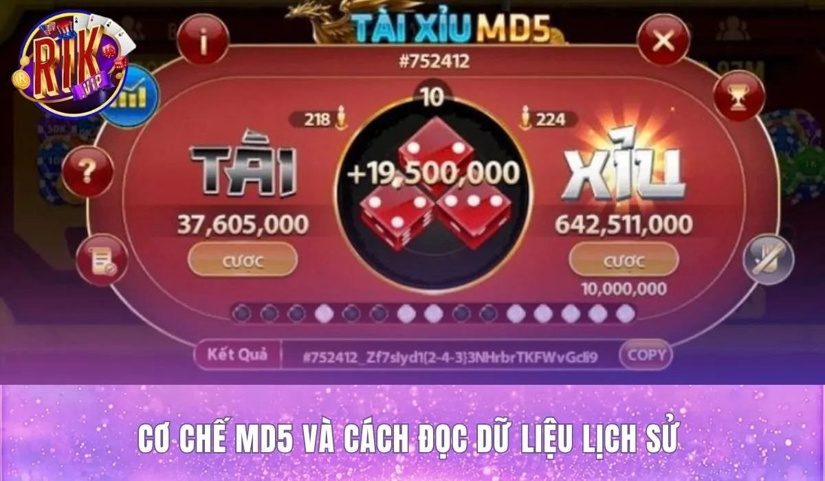 Nền tảng kỹ thuật hash MD5 phía sau cách soi cầu tài xỉu MD5 Rikvip