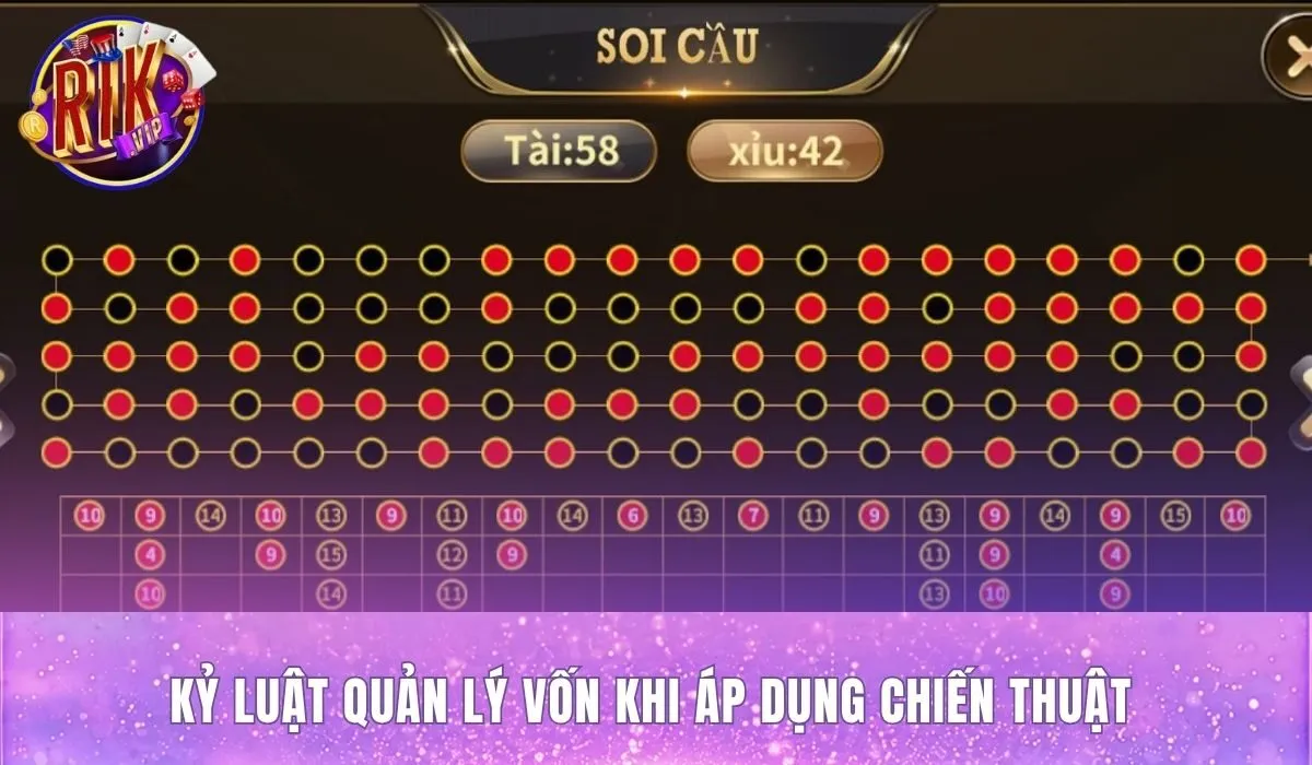Nguyên tắc chia vốn và cắt lỗ đi kèm cách soi cầu tài xỉu MD5 Rikvip